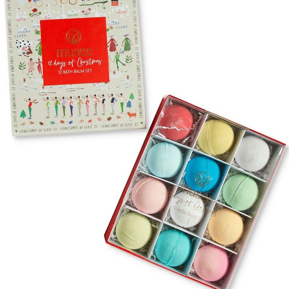 Musee 12-Pc. 12 Days Of Christmas Bath Balm Gift S